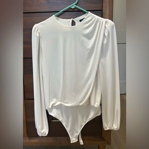Cream Long Sleeve Bodysuit